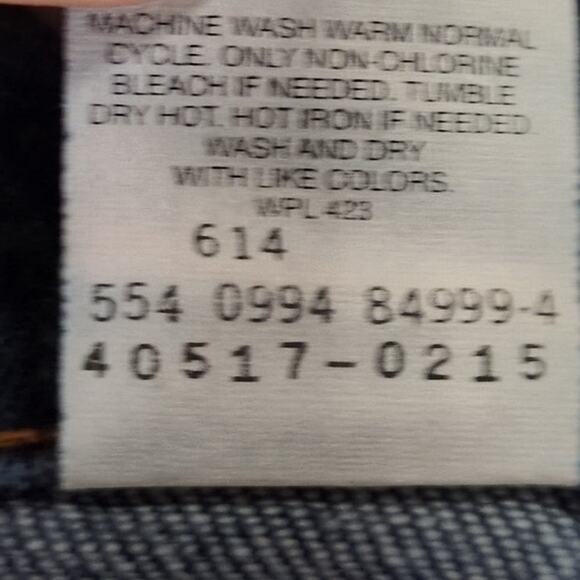 Vintage Levi's 517 Bootcut Jeans Mens 38x32 Blue Pants Orange Tab Dark USA 90s - Picture 6 of 8